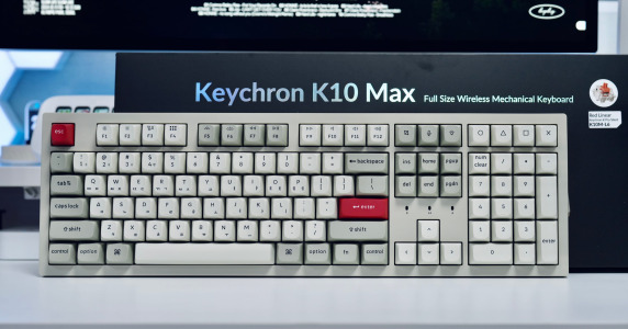 조용한 키감의 풀배열 레트로 무선 키보드, 키크론 K10 MAX(feat. K Pro 저소음 적축 스위치)